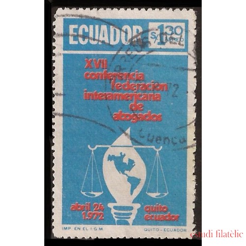Ecuador A- 540 1972 XVII Conferencia Federación Interamericana Abogados Usados