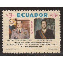Ecuador A- 571 1973 Visita Presidente Venezuela Rafael Caldera Guillermo Rodrígu Ecuador A- 571 1973 Visita Presidente Venezuela Rafael Caldera Guillermo Rodrígu