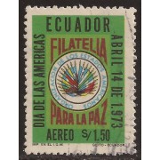Ecuador A- 572 1973 OEA Día de las Américas Filatelia para La Paz Usado