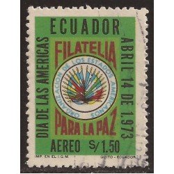 Ecuador A- 572 1973 OEA Día de las Américas Filatelia para La Paz Usado Ecuador A- 572 1973 OEA Día de las Américas Filatelia para La Paz Usado