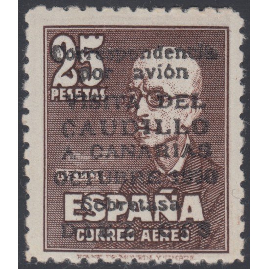España Spain 1083 Falso 1950 Viaje del Caudillo a Canarias Falla MNH España Spain 1083 Falso 1950 Viaje del Caudillo a Canarias Falla MNH