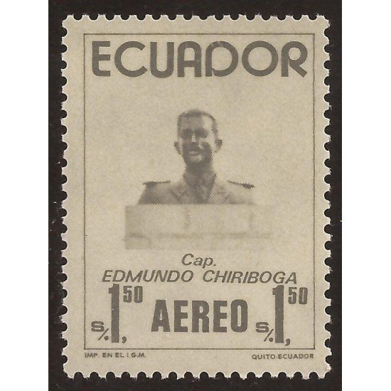 Ecuador A- 581 1974 Aéreo Capitán Edmundo Chiriboga MNH Ecuador A- 581 1974 Aéreo Capitán Edmundo Chiriboga MNH
