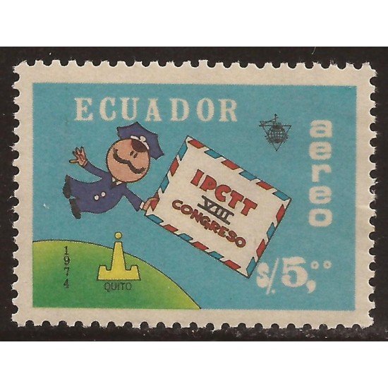 Ecuador A- 583 1975 8 Congreso Directpores de Correos IPCTT MNH Ecuador A- 583 1975 8 Congreso Directpores de Correos IPCTT MNH