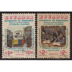 Ecuador A- 587/88 1975 Entrevista de Rumichaca Ministros obras públicas Colombia Ecuador A- 587/88 1975 Entrevista de Rumichaca Ministros obras públicas Colombia
