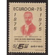 Ecuador A- 593 1975  Cº Presidente Juan De Dios Martínez Mera MNH