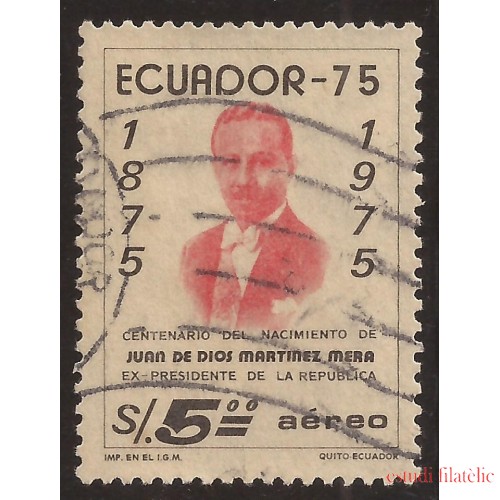 Ecuador A- 593 1975 Cº Presidente Juan De Dios Martínez Mera Usado