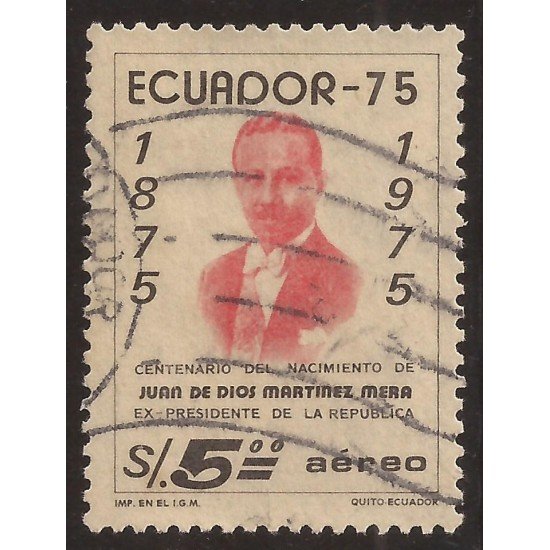 Ecuador A- 593 1975 Cº Presidente Juan De Dios Martínez Mera Usado Ecuador A- 593 1975 Cº Presidente Juan De Dios Martínez Mera Usado