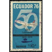 Ecuador A- 617 1975 50 Años Lufthansa Avión usado