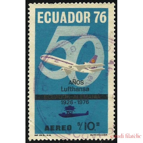 Ecuador A- 617 1975 50 Años Lufthansa Avión usado