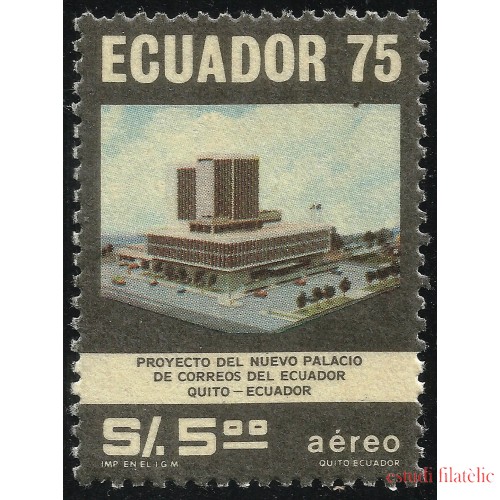 Ecuador A- 625 1976 Aéreo Nuevo Palacio Correos Quito MNH 