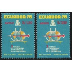 Ecuador A- 627/28 1976 Congreso Interamericano de la Industria de la Construcción Ecuador A- 627/28 1976 Congreso Interamericano de la Industria de la Construcción