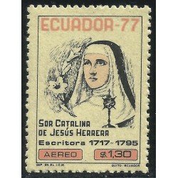 Ecuador A- 635 1977 Bicentenario Sor Catalina de Jesús Herrera Religión MNH Ecuador A- 635 1977 Bicentenario Sor Catalina de Jesús Herrera Religión MNH