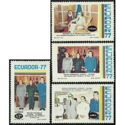 Ecuador A- 637/40 1977 Reunión Presidente Ecuador y Colombia MNH Ecuador A- 637/40 1977 Reunión Presidente Ecuador y Colombia MNH