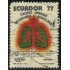Ecuador A- 646 1977 Aéreo Universiadad de Guayaquil Congreso de Neumología Usado