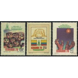 Ecuador A- 650/52 1978 Aéreo 50 Aniversario Seguridad Social MNH Ecuador A- 650/52 1978 Aéreo 50 Aniversario Seguridad Social MNH
