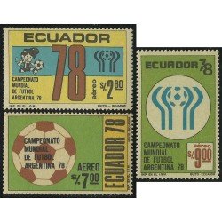 Ecuador A- 658/60 1978 Campeonato Mundial Fútbol Football Argentina 78 MNH Ecuador A- 658/60 1978 Campeonato Mundial Fútbol Football Argentina 78 MNH