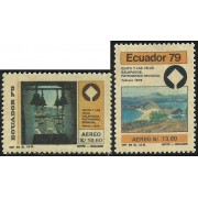 Ecuador A- 675/76 1979 Quito Islas Galápagos Patrimonio Mundial MNH