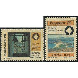Ecuador A- 675/76 1979 Quito Islas Galápagos Patrimonio Mundial MNH Ecuador A- 675/76 1979 Quito Islas Galápagos Patrimonio Mundial MNH