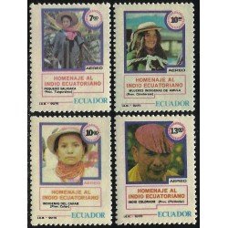 Ecuador A- 702A/D 1980 Homenaje al Indio Ecuatoriano MNH Ecuador A- 702A/D 1980 Homenaje al Indio Ecuatoriano MNH
