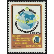 Ecuador A- 711 1980 75 Aniversario Rotary International MNH