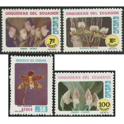 Ecuador A- 722/25 1980 Flores Flower Orqídeas orchids MNH Ecuador A- 722/25 1980 Flores Flower Orqídeas orchids MNH