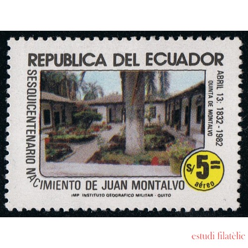 Ecuador A- 743 1982 150 Ani. Nacimiento Juan Moncalvo MNH