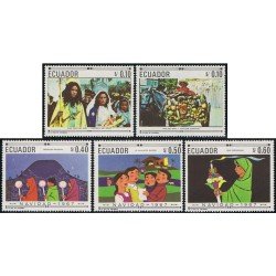 Ecuador MI 794A/E 1967 Navidad Christmas Religión MNH Ecuador MI 794A/E 1967 Navidad Christmas Religión MNH
