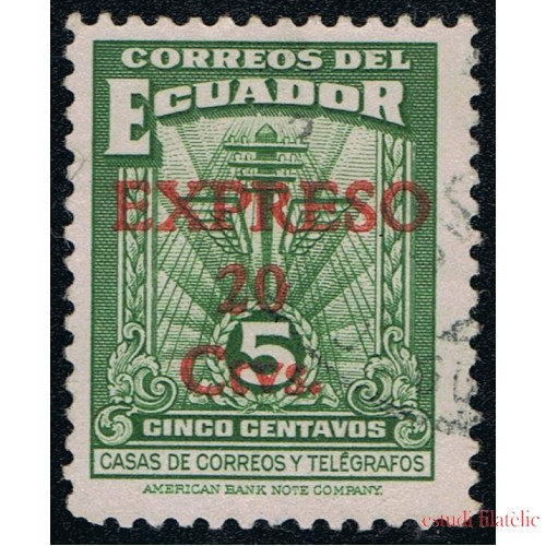 Ecuador Ex- 6 1953 Express Sello de Beneficencia de 1940 sobrecargado Usado