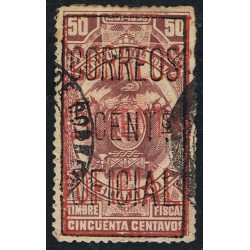 Ecuador S- 60 1898 Variedad Variety Servicio Service Doble sobrecarga negra y roja