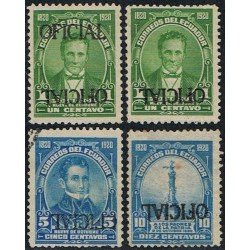 Ecuador S- 101b + 101c + 105a + 110a 1920 Variedad Variety Servicios Service