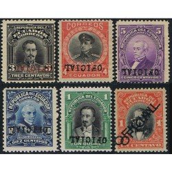 Ecuador S- 123a/127a + 129a 1924 1925 Variedad Variety Servicio Service