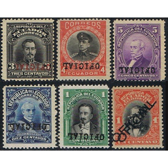 Ecuador S- 146a/50a 1928 Variedad Variety Servicios Service Ecuador S- 146a/50a 1928 Variedad Variety Servicios Service