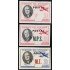 Ecuador S- 165/67 1949 Sin dentar Presidente Roosevelt Avion POSTAL MNH