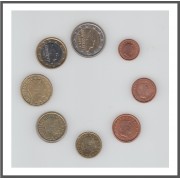 Luxemburgo 2002 Emisión monedas Sistema monetario euro € Tira