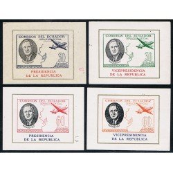 Ecuador S- 32/35 1949 Servicio Presidente Roosevelt MNH