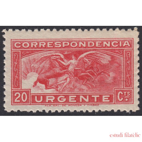 España Spain  679 1933 Angel y caballos Horse MNH