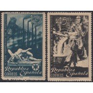 España Spain 773/74 1938 Homenaje a los Obreros de Sagunto MNH
