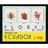 Ecuador Hojita Block 71 1986 Flores Flowers MNH
