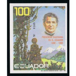 Ecuador Hojita Block 79 1988 Presencia Saleciana en el Ecuador Juan Bosco MNH Ecuador Hojita Block 79 1988 Presencia Saleciana en el Ecuador Juan Bosco MNH