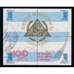 Ecuador Hojita Block 80 1988 Junta de beneficencia de Guayaquil Usado Ecuador Hojita Block 80 1988 Junta de beneficencia de Guayaquil Usado