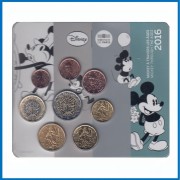 Francia France 2016 Cartera Oficial Monedas € euros ed. especial Blister  Disney Mickey Tirada: 500