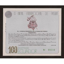 Ecuador Hojita Block 86 1989 II Bienal internacional de pintura MNH Ecuador Hojita Block 86 1989 II Bienal internacional de pintura MNH