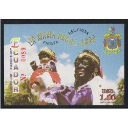 Ecuador Hojita Block 106 2000 La fiesta religiosa La Mama Negra MNH