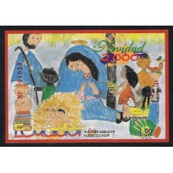 Ecuador Hojita Block 108 2000 Navidad Noel Christmas MNH