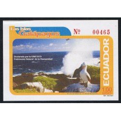 Ecuador Hojita Block 111 2001 Islas Galápagos Patrimonio Natural MNH Ecuador Hojita Block 111 2001 Islas Galápagos Patrimonio Natural MNH
