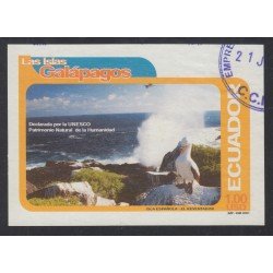 Ecuador Hojita Block 111 2001 Islas Galápagos Patrimonio Natural Usada Ecuador Hojita Block 111 2001 Islas Galápagos Patrimonio Natural Usada
