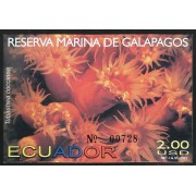 Ecuador Hojita Block 123 2003 Reserva Marina de Galápagos MNH