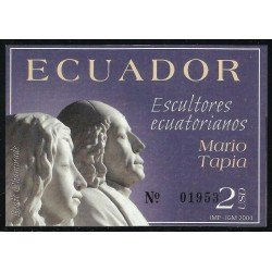 Ecuador Hojita Block 126 2004 Escultores Ecuatorianos Mario Tapia MNH Ecuador Hojita Block 126 2004 Escultores Ecuatorianos Mario Tapia MNH