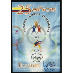 Ecuador Hojita Block 128 2005 Academia Olímpica Ecuatoriana Usado Ecuador Hojita Block 128 2005 Academia Olímpica Ecuatoriana Usado