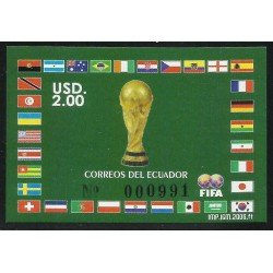 Ecuador Hojita Block 137 2006 Copa Mundial de Fútbol football Alemania MNH Ecuador Hojita Block 137 2006 Copa Mundial de Fútbol football Alemania MNH